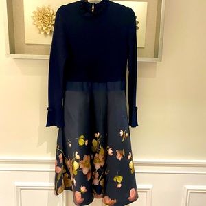 Ted Baker Navy Blue Dress. Size Ted 4/ US 12